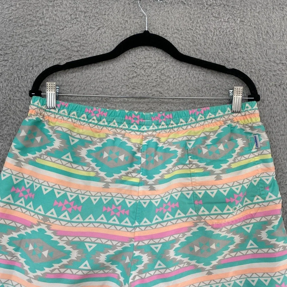 Chubbies Swim Trunks Mens XL Aztec Neon Colorful Summer Beach Swim‎ Shorts USA